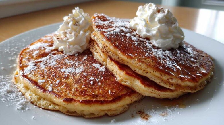 Holiday Eggnog Pancakes