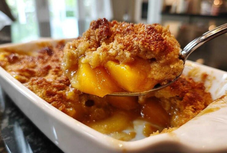 Homemade Peach Cobbler (with Fresh Peaches)