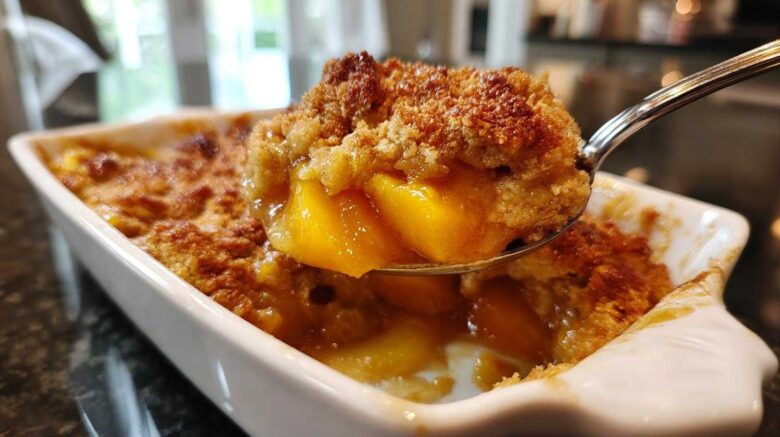 Homemade Peach Cobbler (with Fresh Peaches)