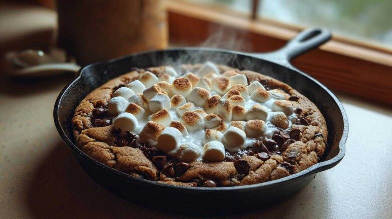 Hot Cocoa Cookie Skillet