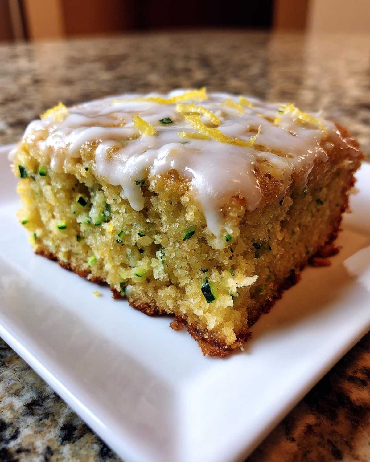Lemon Zucchini Bars with Glaze - detail 4