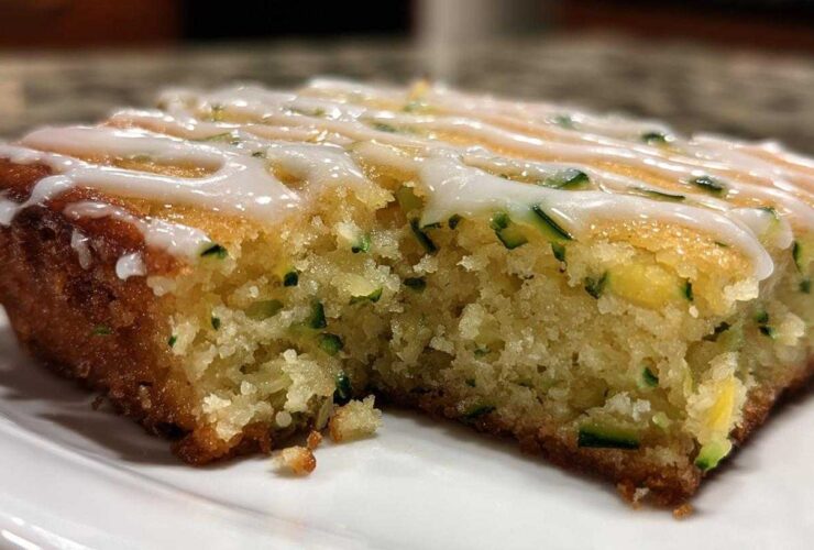 Lemon Zucchini Bars with Glaze