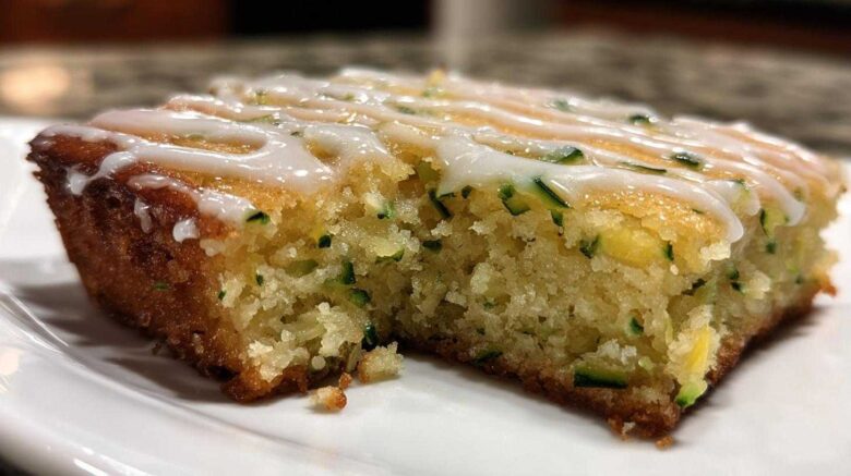 Lemon Zucchini Bars with Glaze