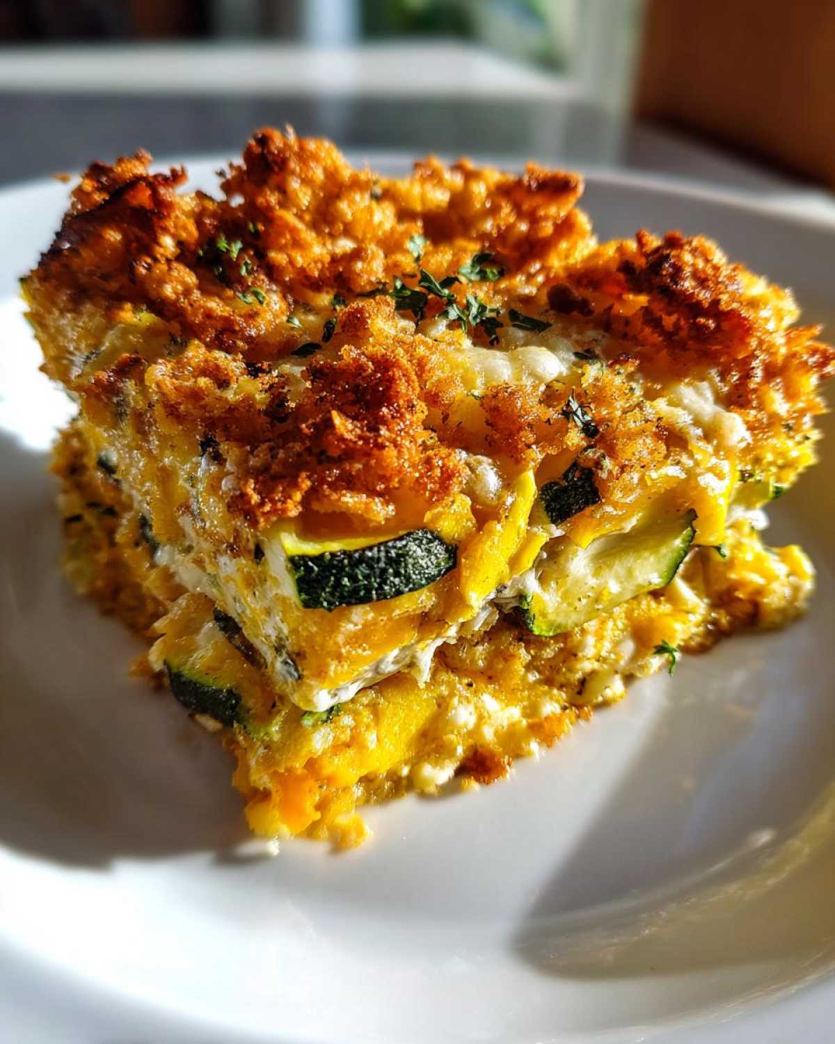 Low-carb squash casserole - detail 3