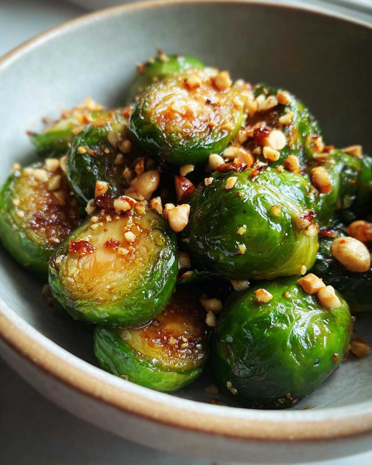 Maple-Glazed Brussels Sprouts with Hazelnuts - detail 4