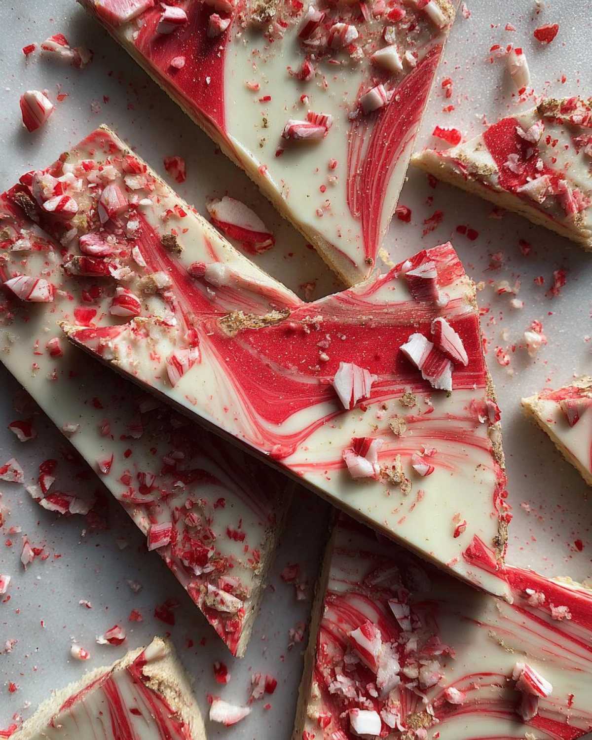 Marbled White Chocolate Peppermint Bark - detail 3