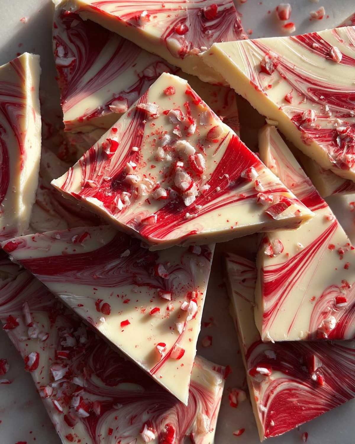 Marbled White Chocolate Peppermint Bark - detail 4