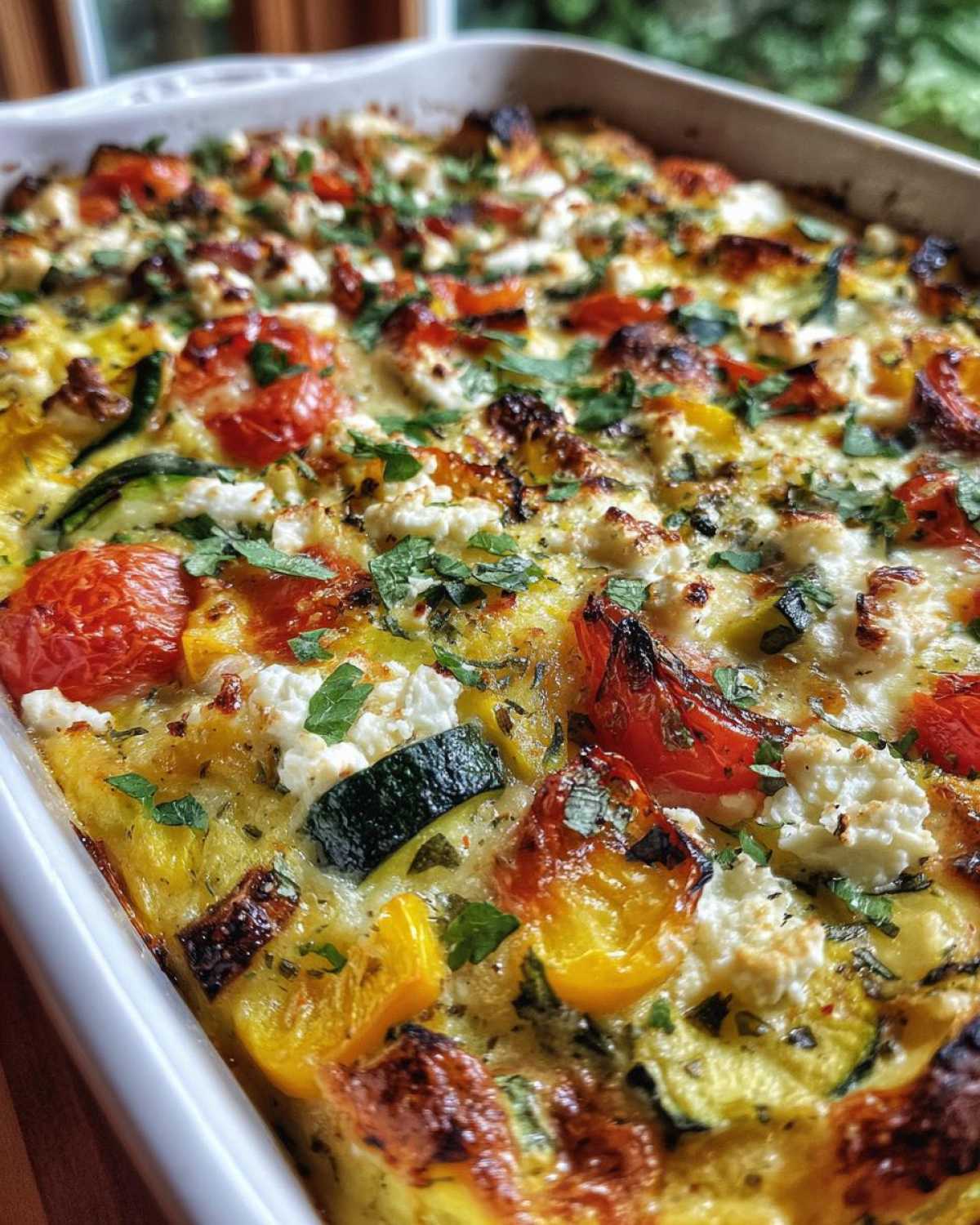 Mediterranean squash casserole - detail 1