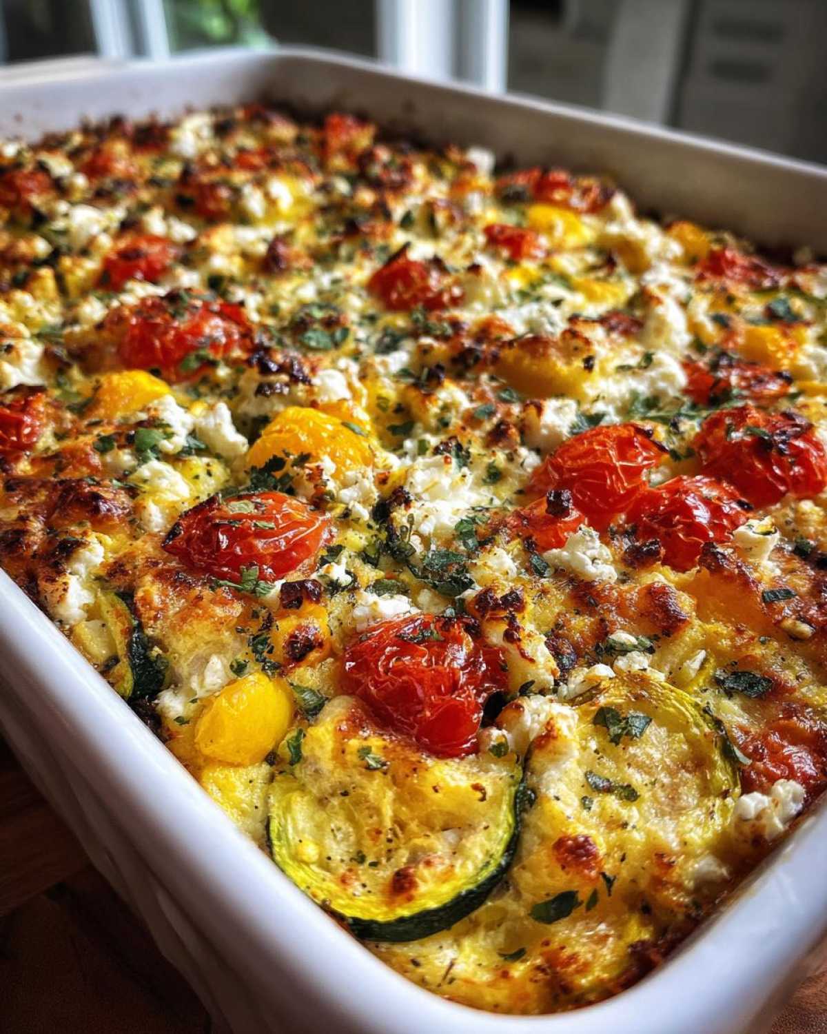 Mediterranean squash casserole - detail 2