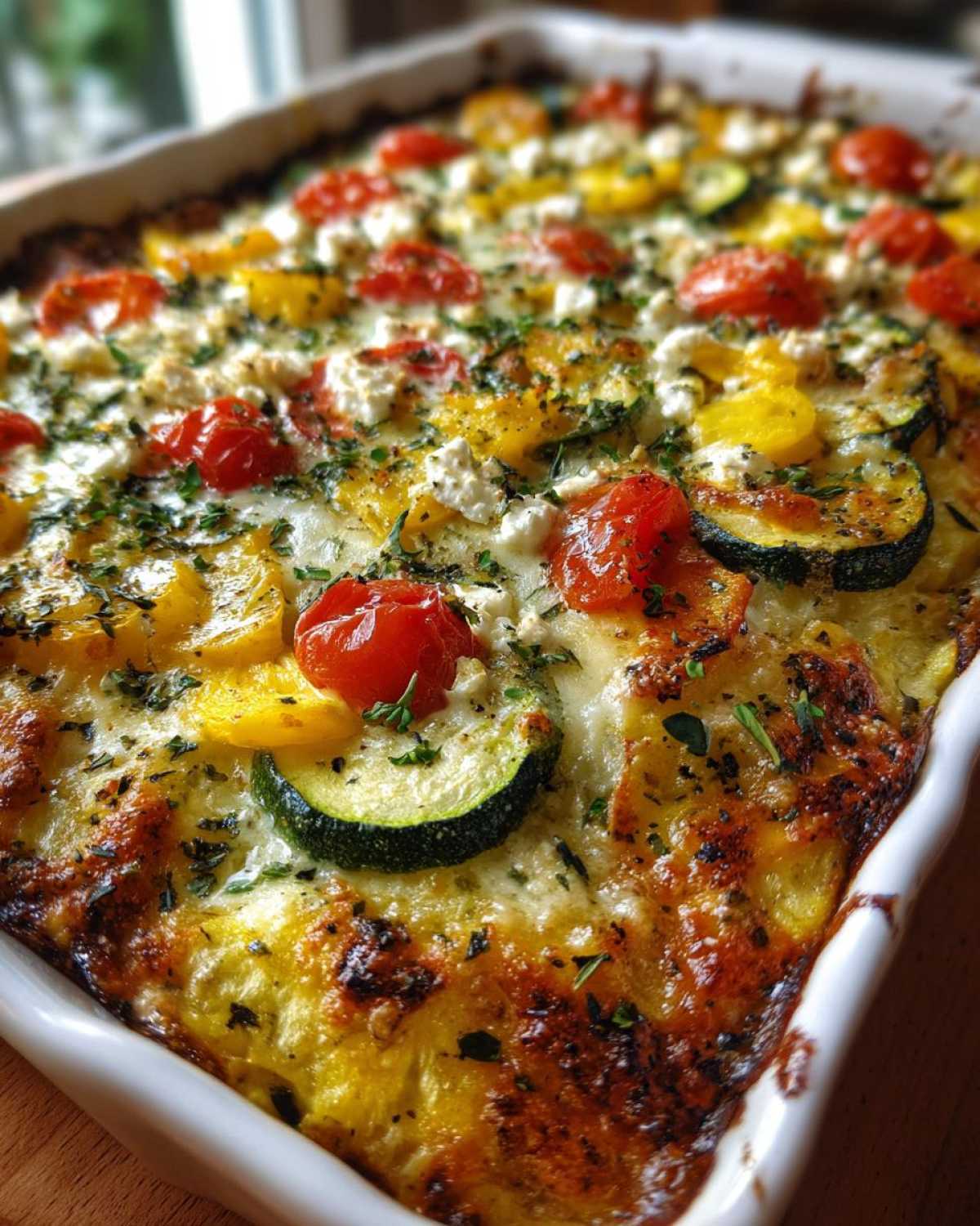 Mediterranean squash casserole - detail 3