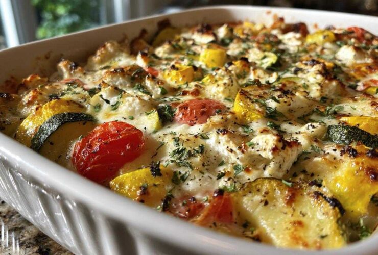 Mediterranean squash casserole