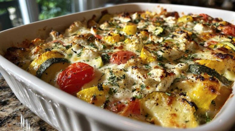 Mediterranean squash casserole