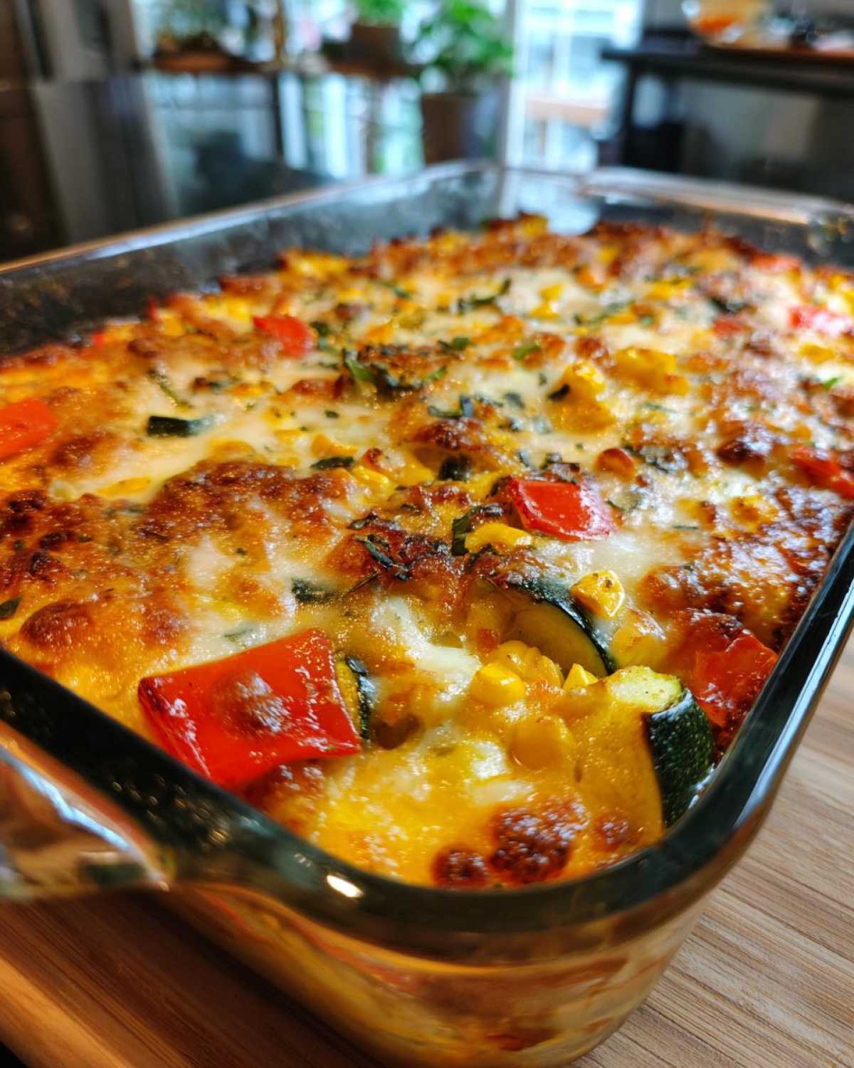 Mexican squash casserole - detail 1