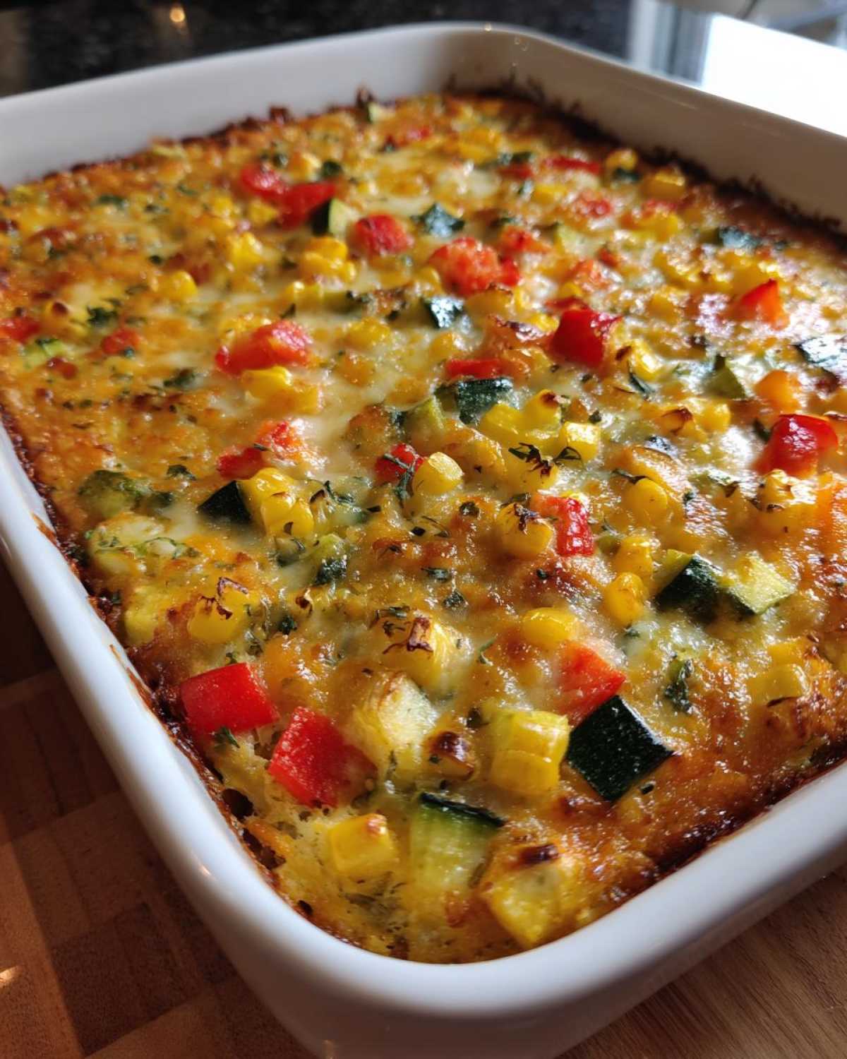 Mexican squash casserole - detail 2