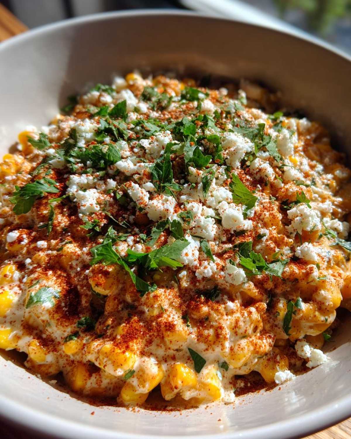 Mexican street corn bowl - detail 2