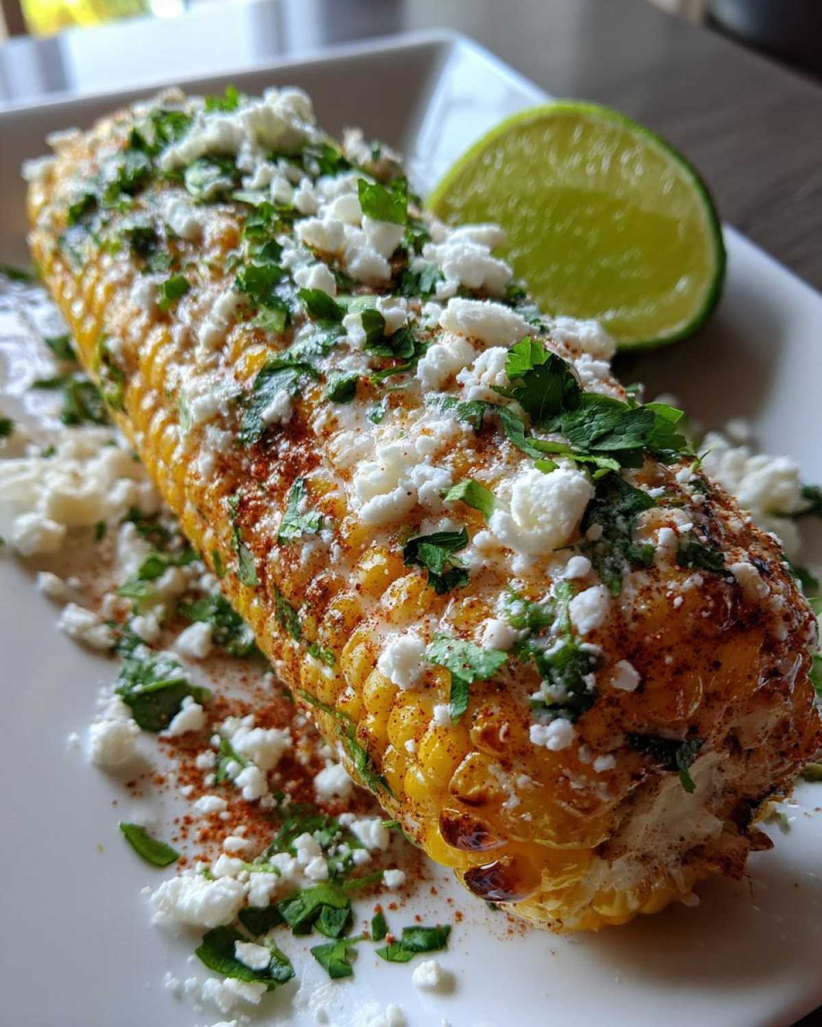 Mexican street corn garnish - detail 1