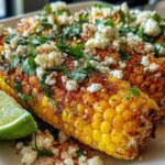 Mexican street corn garnish