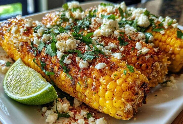 Mexican street corn garnish