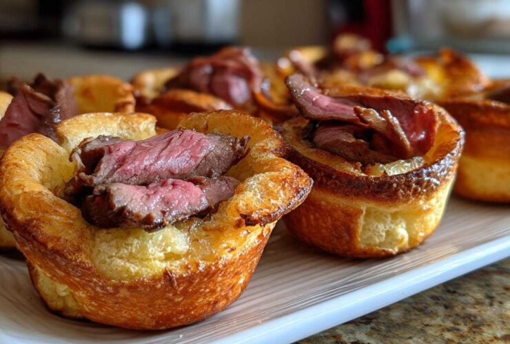 Mini Yorkshire Puddings with Beef Sliders
