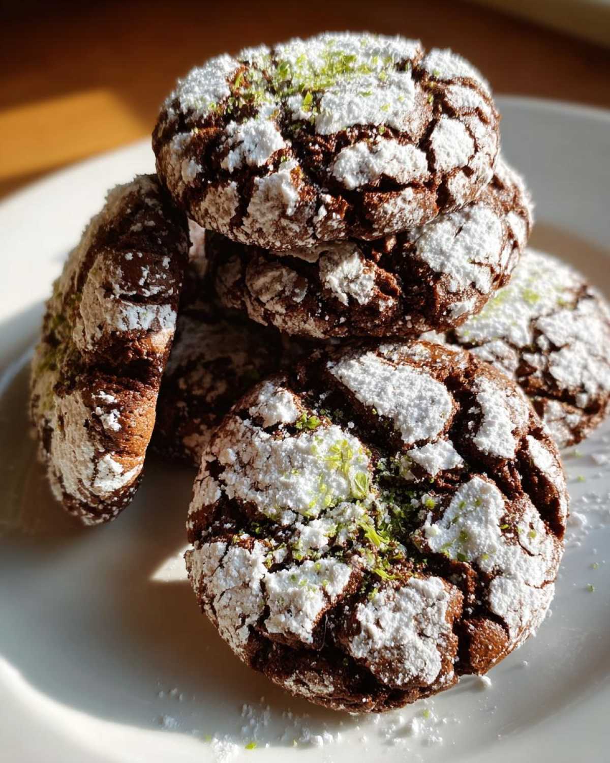 Mint Chocolate Crinkle Cookies - detail 4