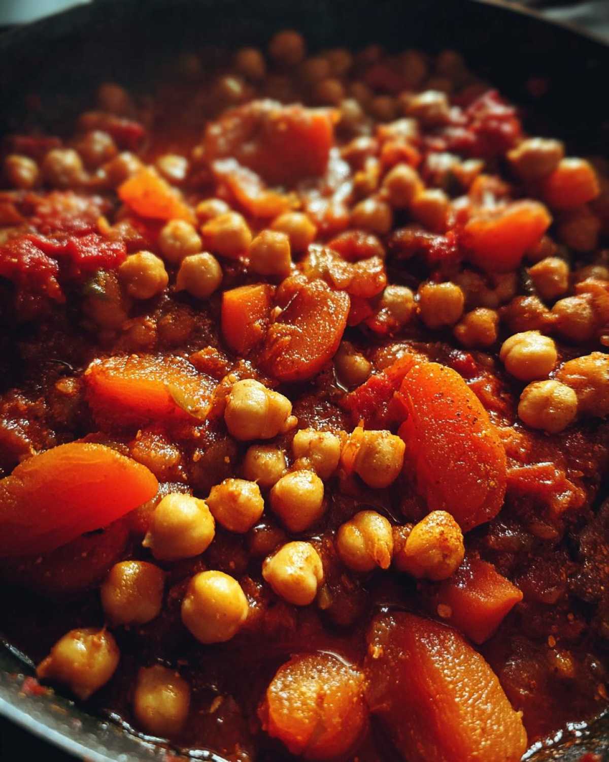 Moroccan Chickpea Stew with Apricots - detail 4