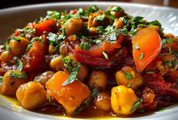 Moroccan Chickpea Stew with Apricots
