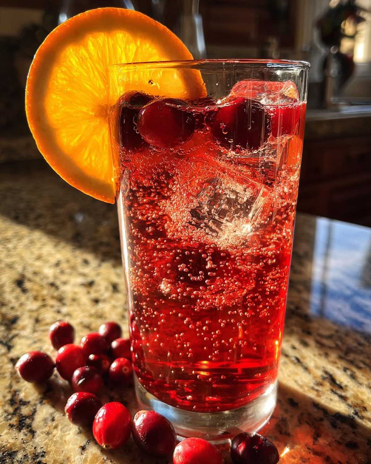 Non-Alcoholic Sparkling Cranberry Punch - detail 1