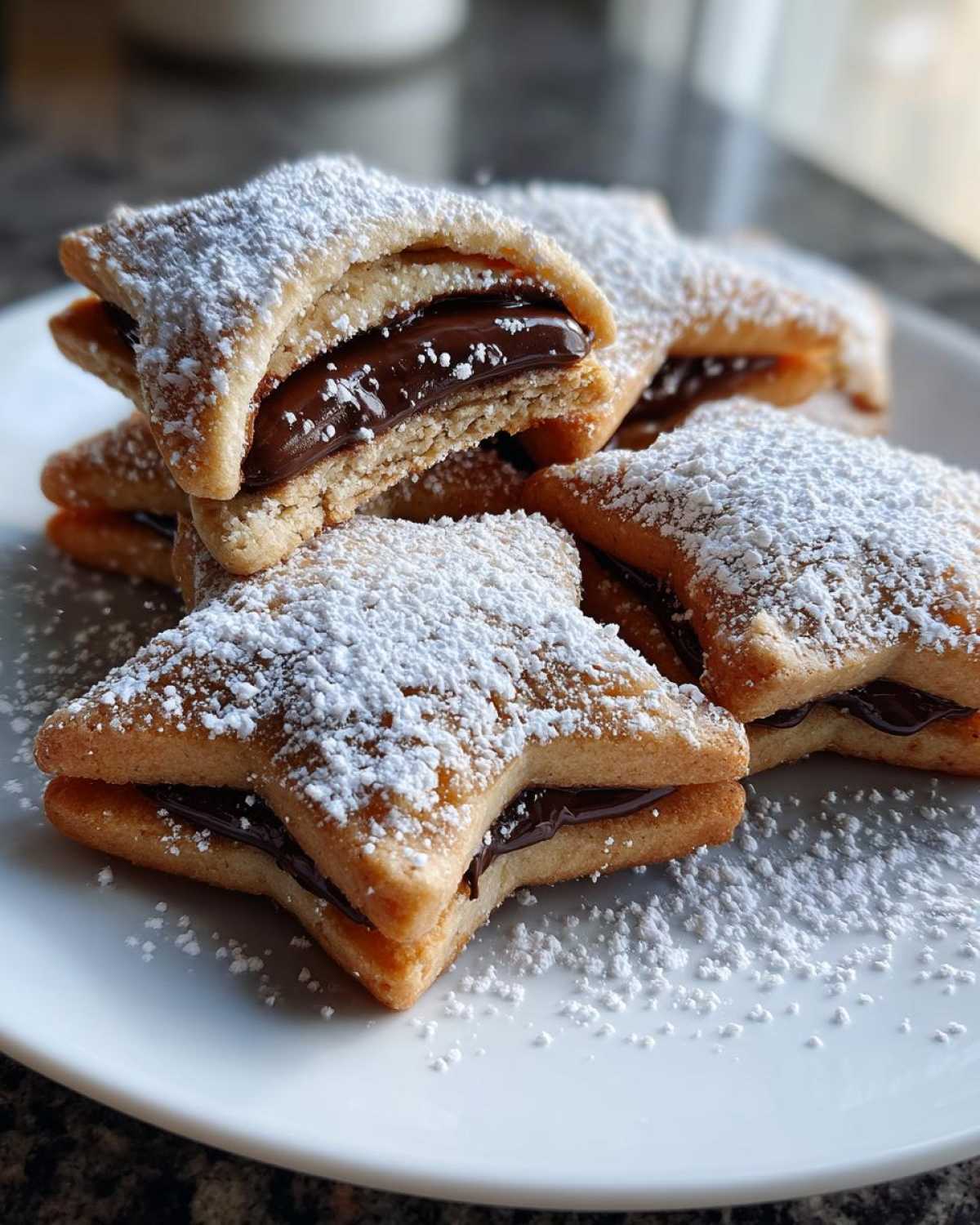 Nutella Stuffed Santa Hat Cookies - detail 1