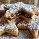 Nutella Stuffed Santa Hat Cookies