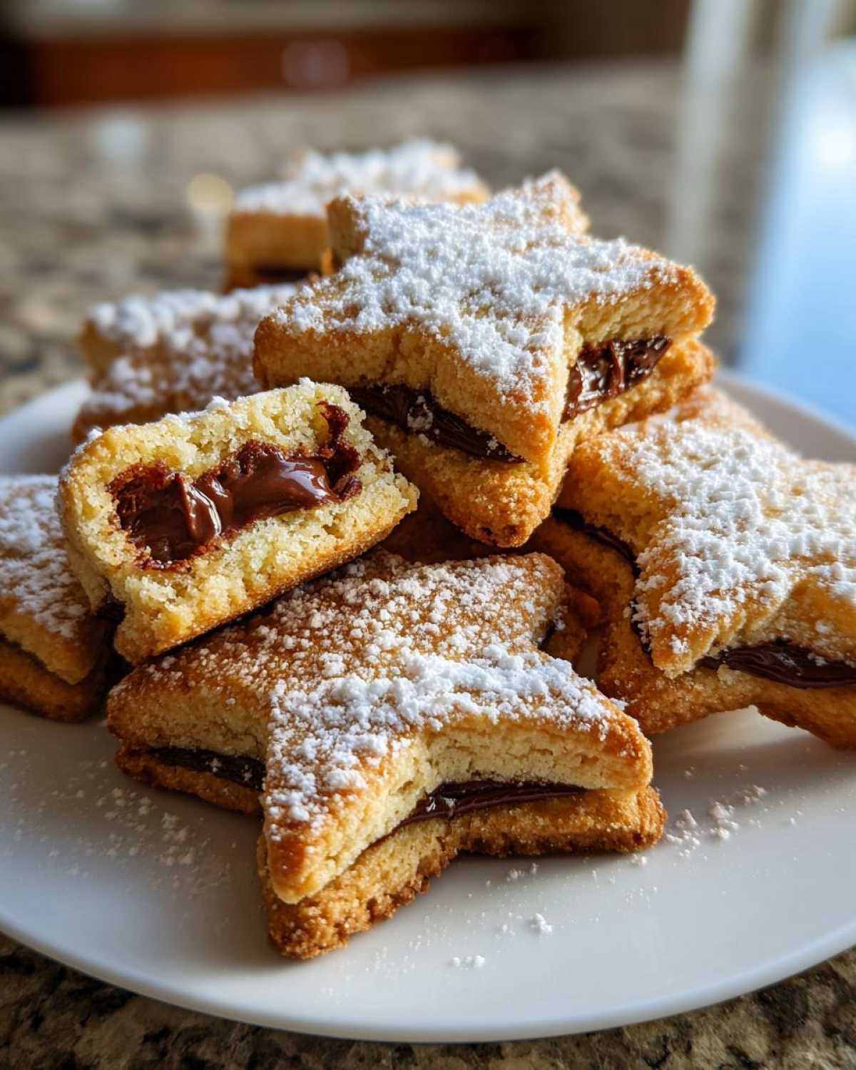 Nutella Stuffed Santa Hat Cookies - detail 2
