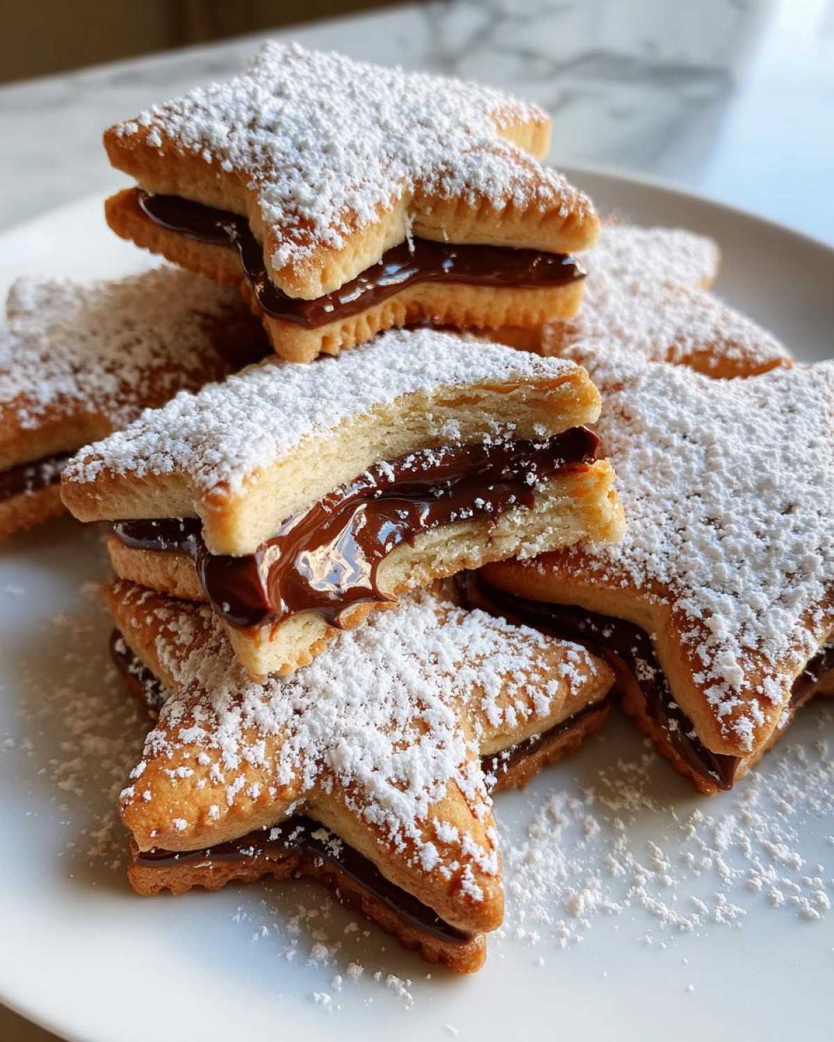 Nutella Stuffed Santa Hat Cookies - detail 4