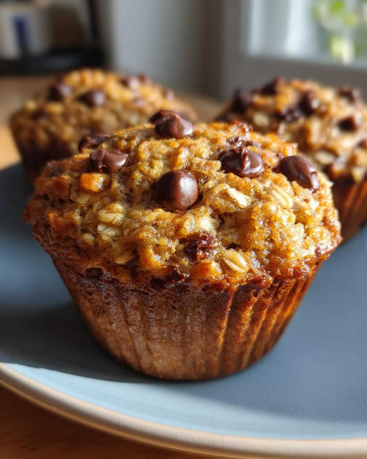 Oatmeal Chocolate Chip Breakfast Muffins - detail 1
