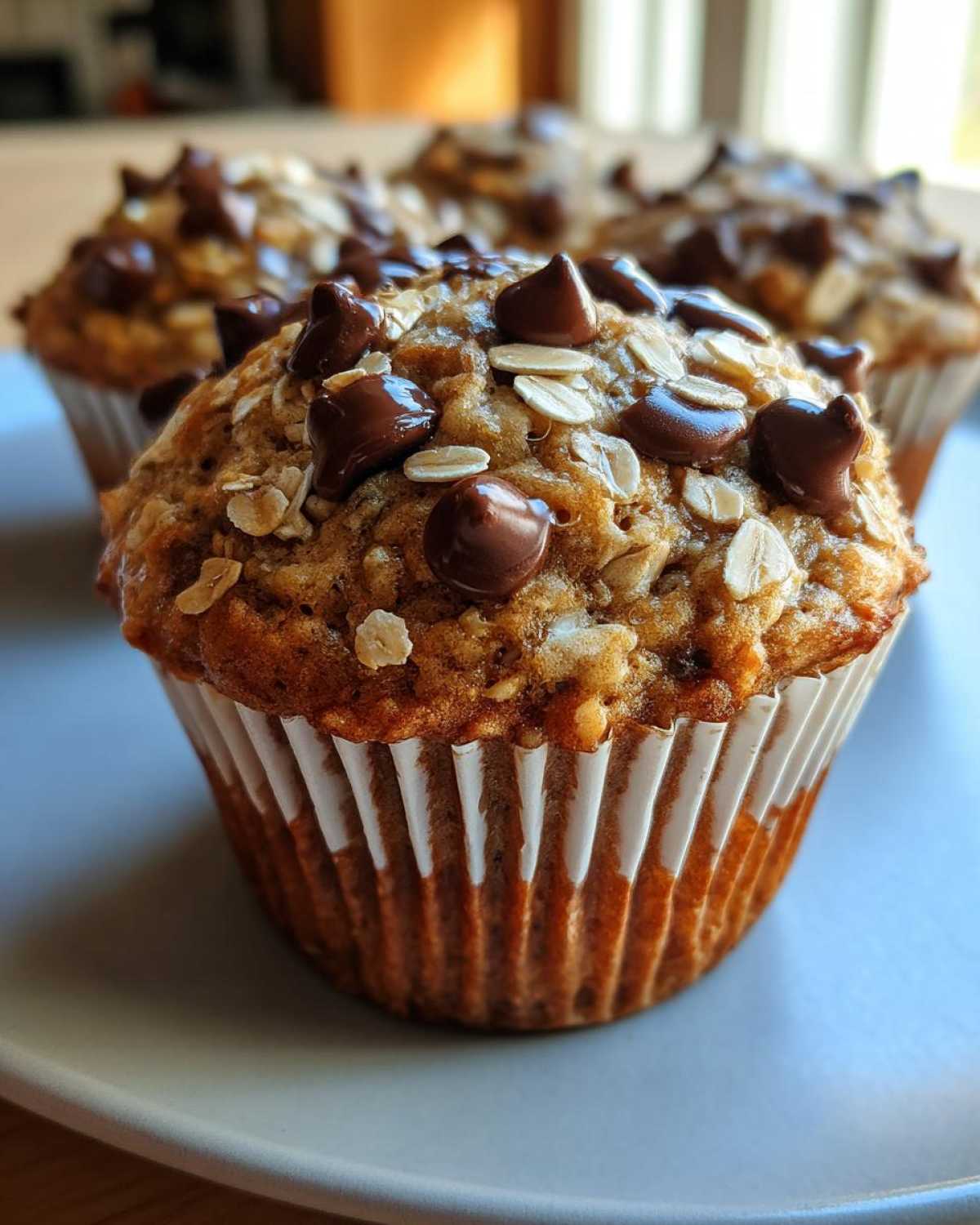 Oatmeal Chocolate Chip Breakfast Muffins - detail 4
