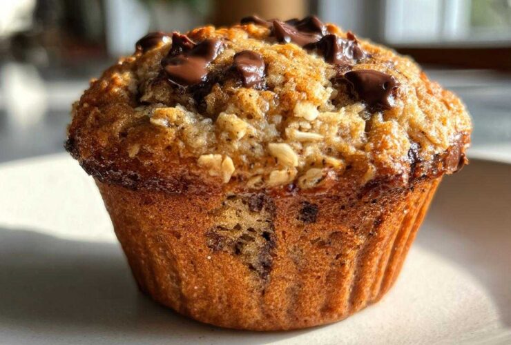 Oatmeal Chocolate Chip Breakfast Muffins