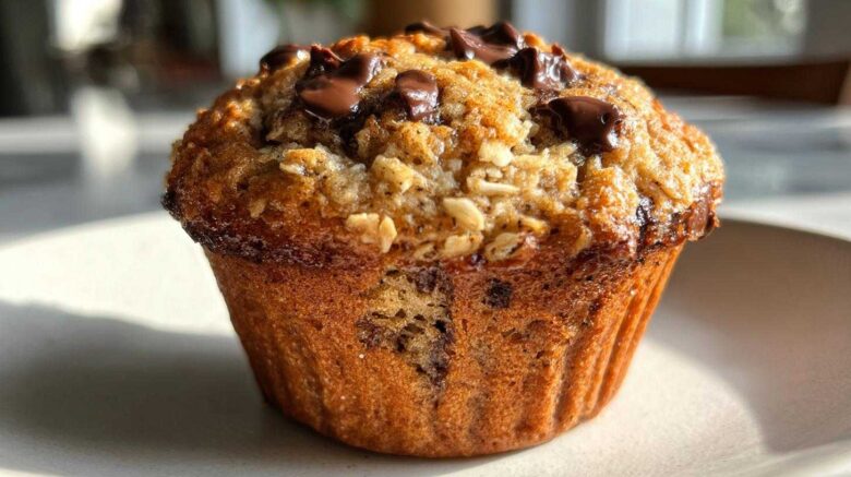 Oatmeal Chocolate Chip Breakfast Muffins