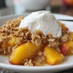 Oatmeal Peach Crisp (with Fresh Peaches)
