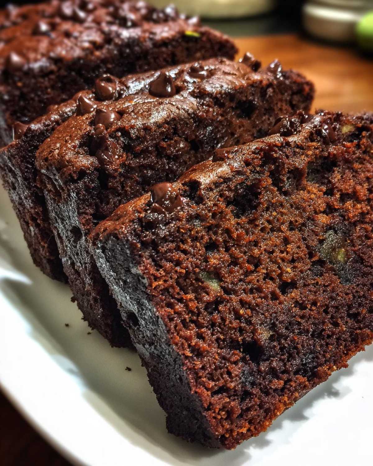 One Bowl Fudgy Chocolate Zucchini Bread Easy - detail 2
