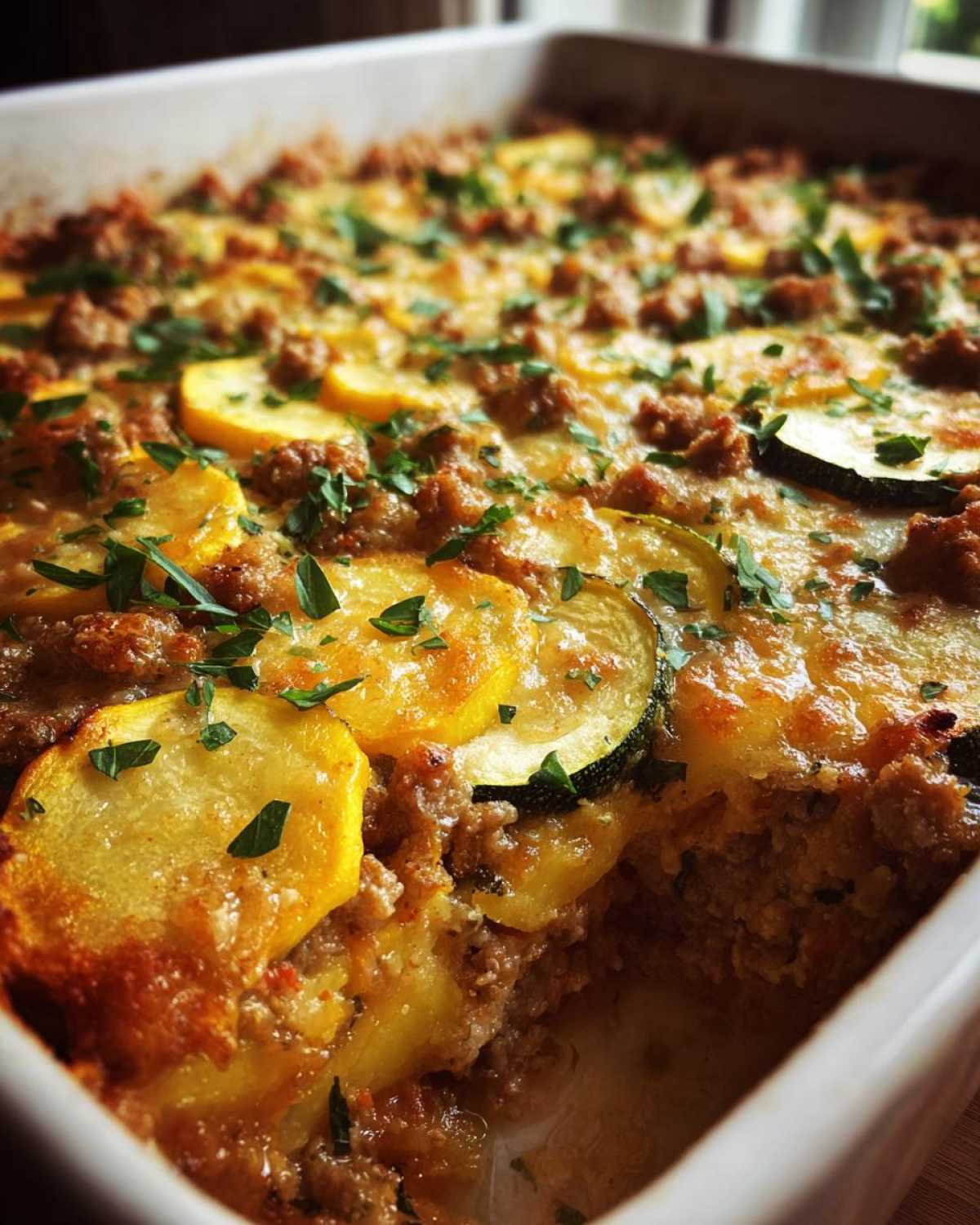 Paleo squash casserole - detail 2