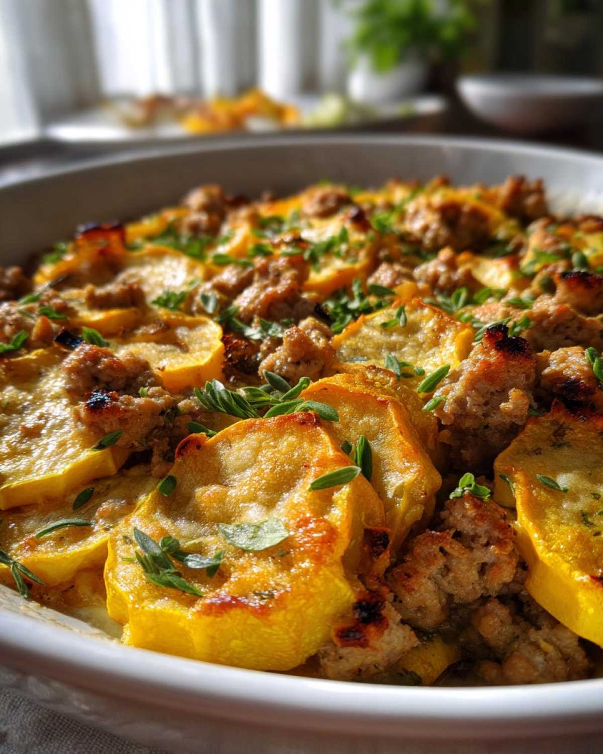 Paleo squash casserole - detail 4