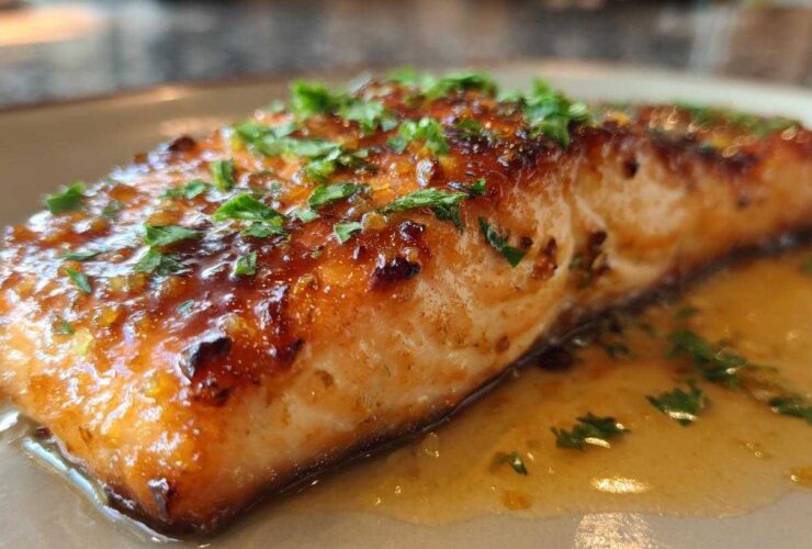 Pan Seared Salmon with Citrus Glaze