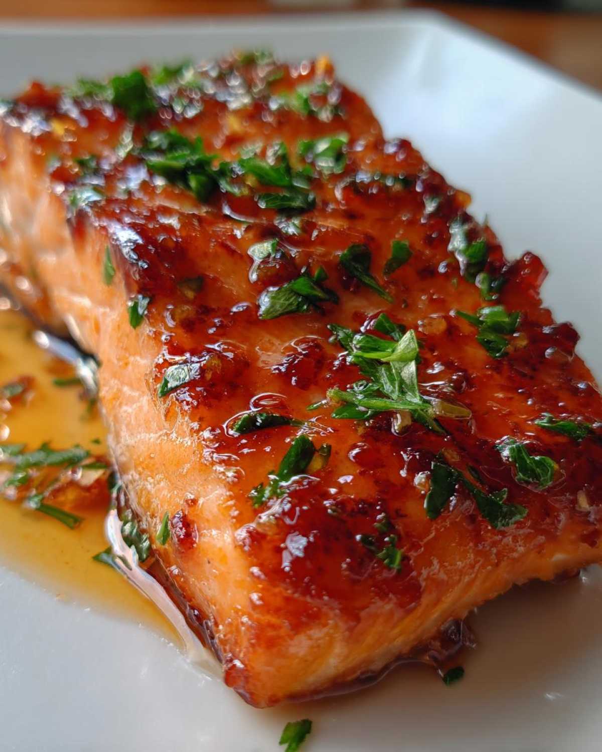 Pan Seared Salmon with Citrus Glaze - detail 2