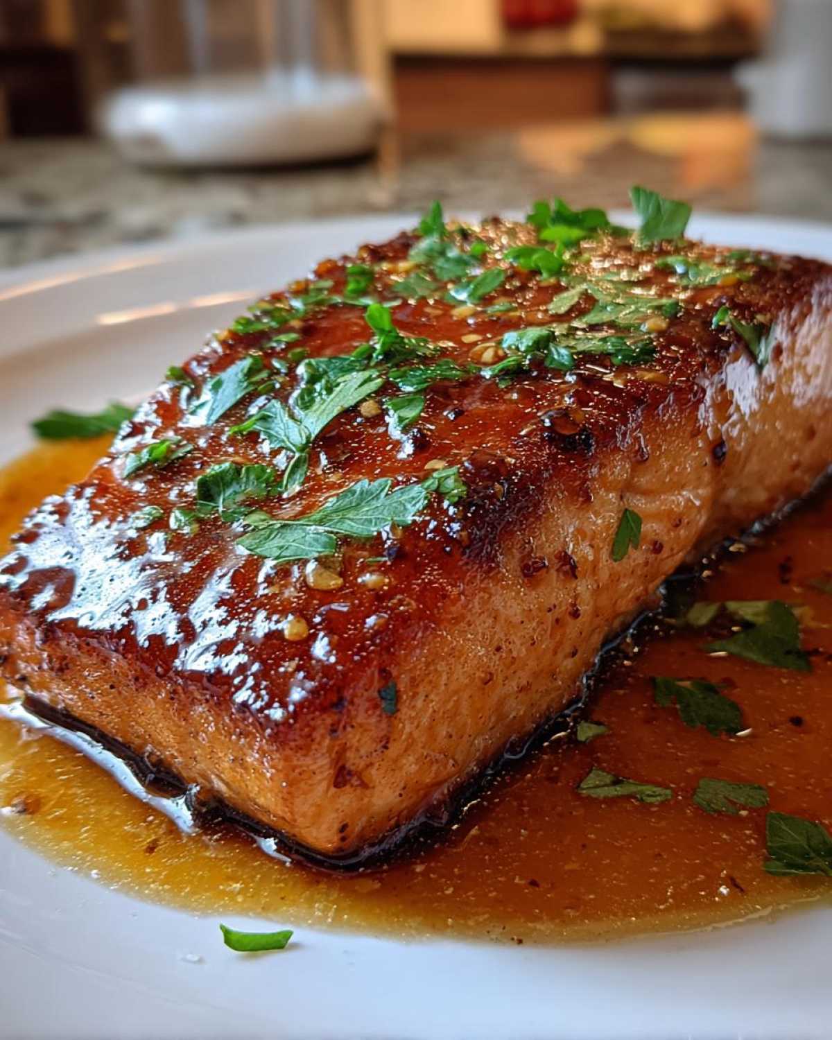 Pan Seared Salmon with Citrus Glaze - detail 4