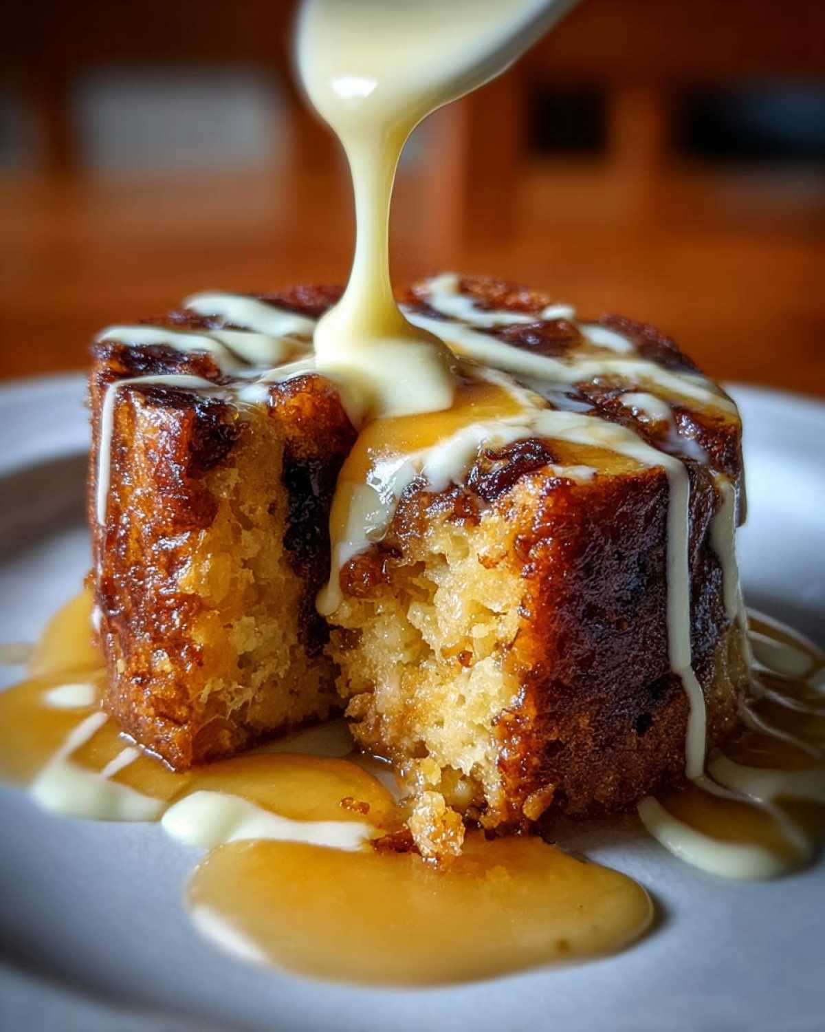 Panettone Bread Pudding with Rum Sauce - detail 2