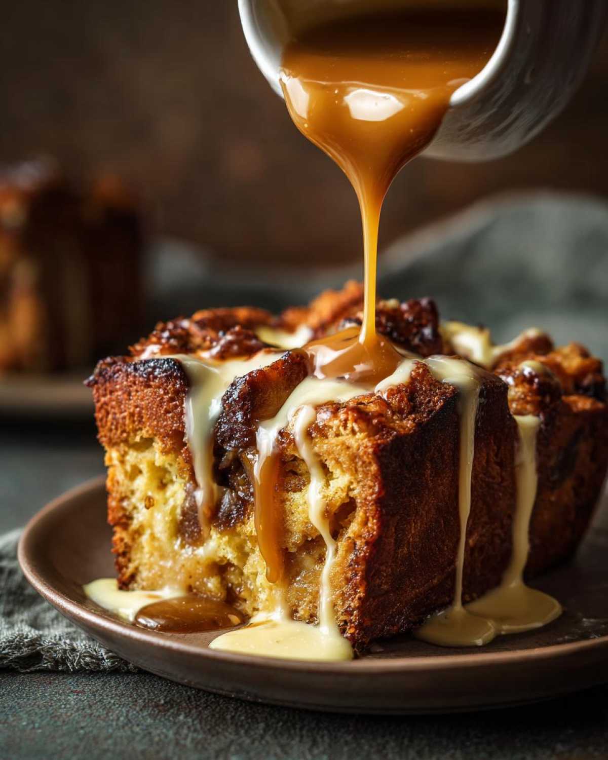 Panettone Bread Pudding with Rum Sauce - detail 4