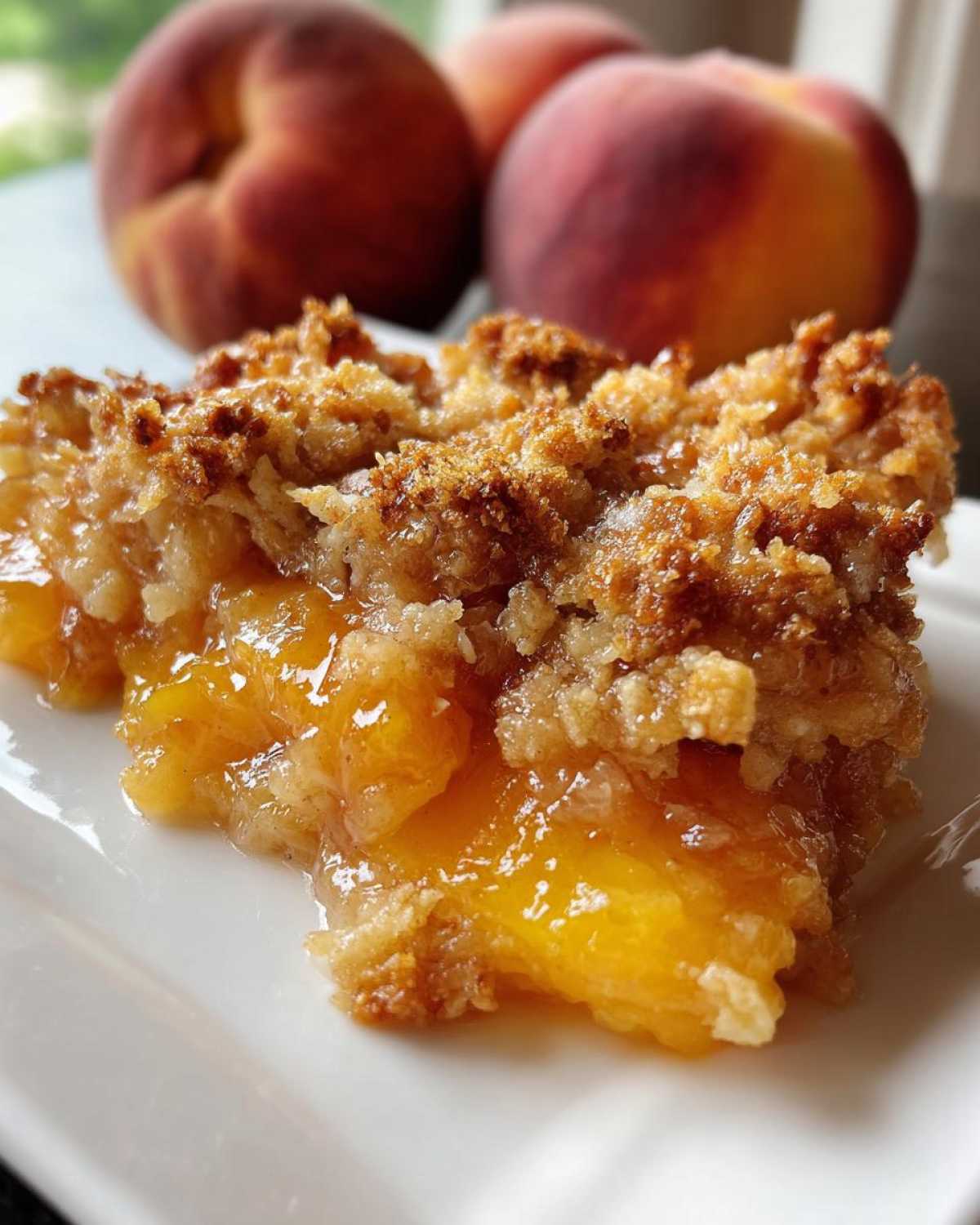 Peach Cobbler with Fresh Peaches - detail 2