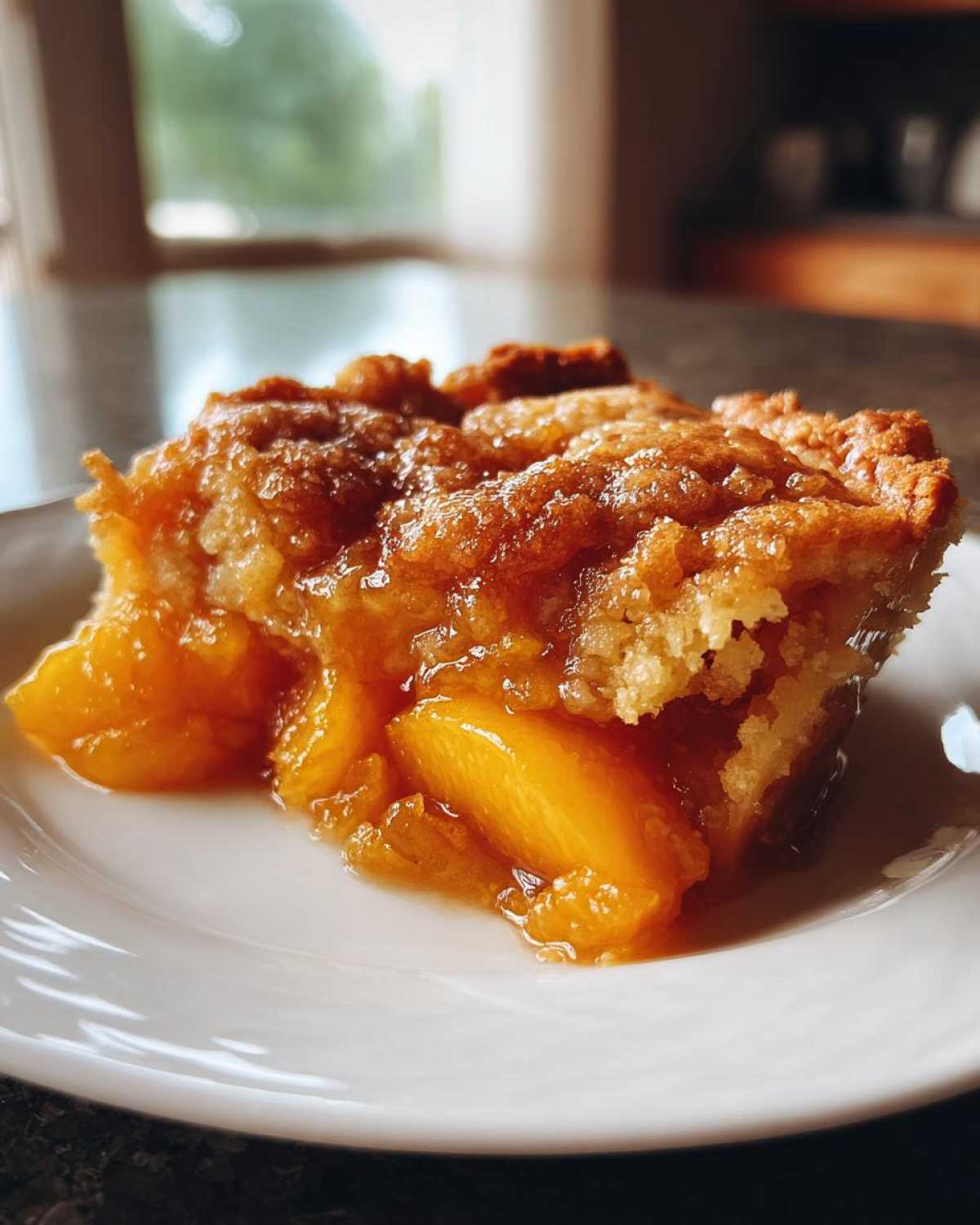 Peach Cobbler with Fresh Peaches - detail 4
