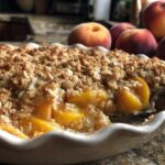 Peach Crisp with Fresh Peaches