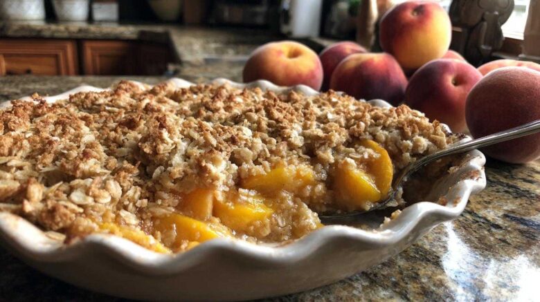 Peach Crisp with Fresh Peaches