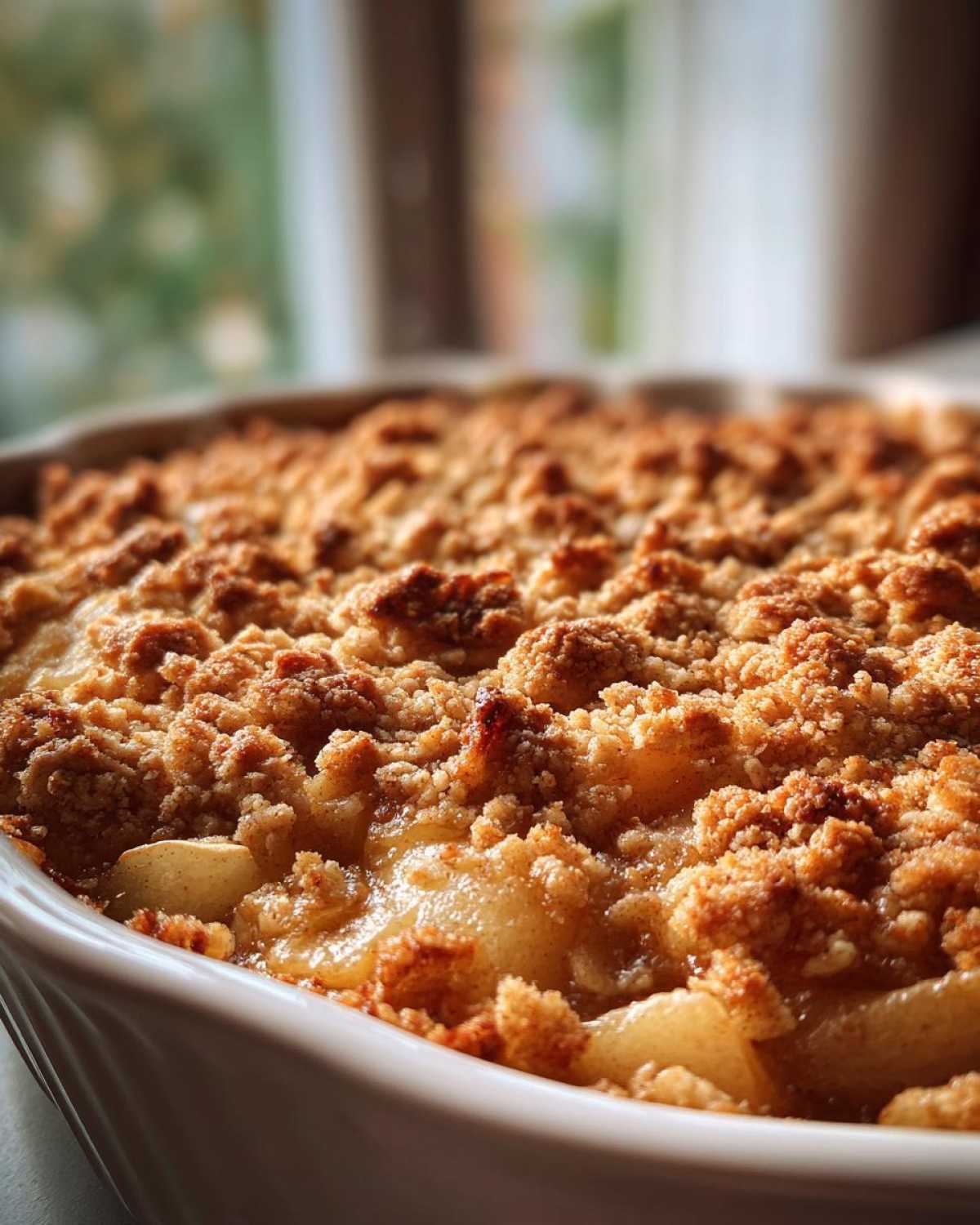 Pear Cardamom Crumble - detail 1