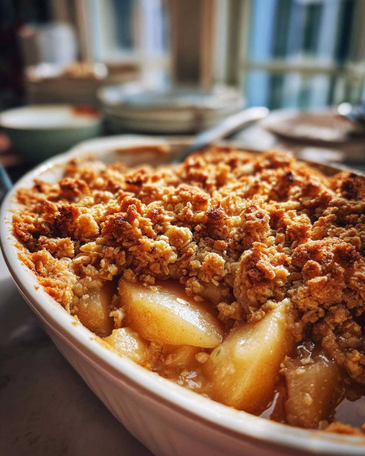 Pear Cardamom Crumble - detail 3